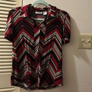 Red zig zag blouse